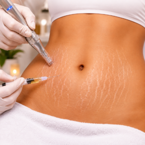Microneedling with Mesotherapy for Stretch Marks on the Abdomen